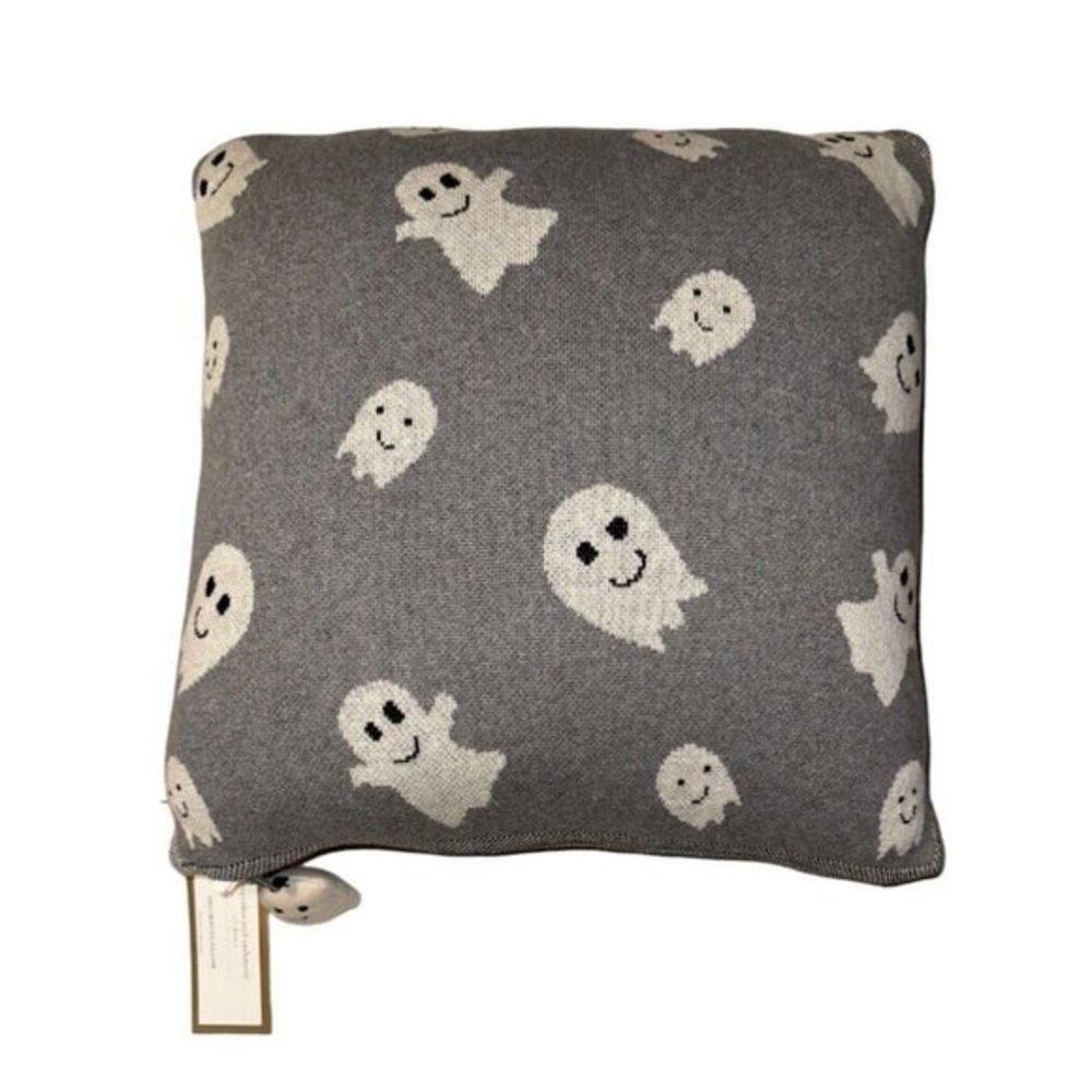 New Ghost Pillow Knit Flying Ghost Decorative Cupcakes & Cashmere New W Tags
